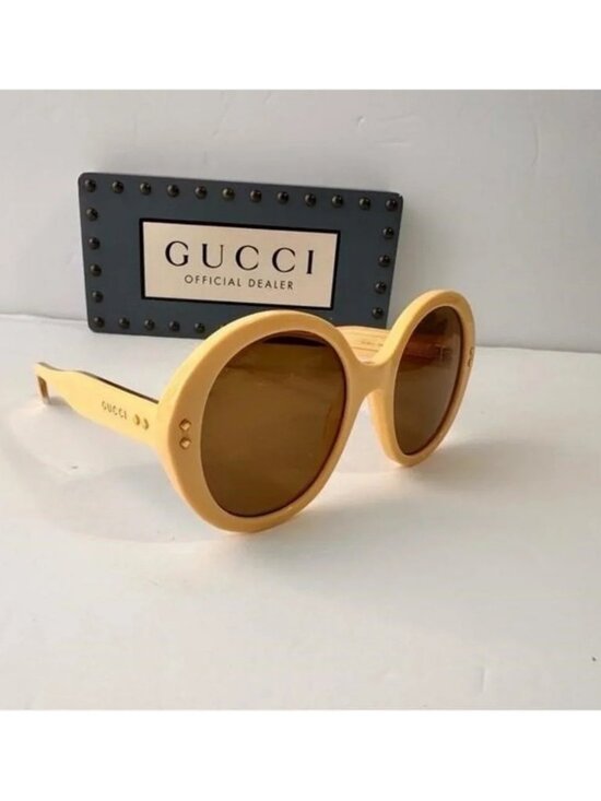 ? - New Authentic GUCCI GG1081S 004 Round Sunglasses main image 4